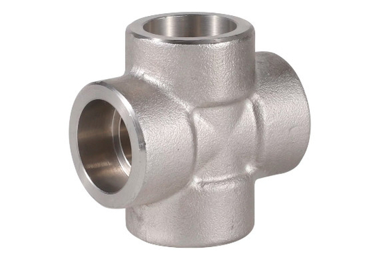 ASME B16.9 SS304 SS316 Raccordi per tubi trasversali Saldatura di testa Forgiatura incrociata