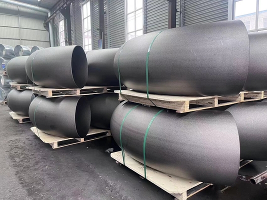 Acciaio al carbonio degli accessori per tubi della saldatura testa a testa di API5l un gomito DN600-DN1800 di 90 gradi