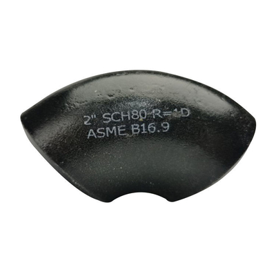 Acciaio al carbonio forgiato 1MM-18MM degli accessori per tubi della saldatura di testa un gomito da 90 gradi
