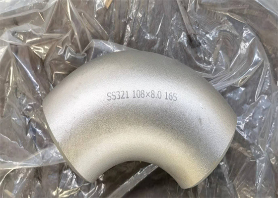 48&quot; specchio della saldatura di testa del GOST SS321 del gomito 90D LR di acciaio inossidabile ha lucidato