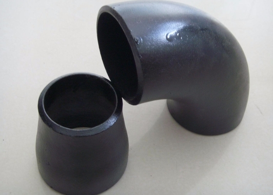 R1 R1.5 90 saldatura testa a testa di verniciatura del nero del gomito A234 Wpb del tubo d'acciaio di grado 8&quot; senza cuciture