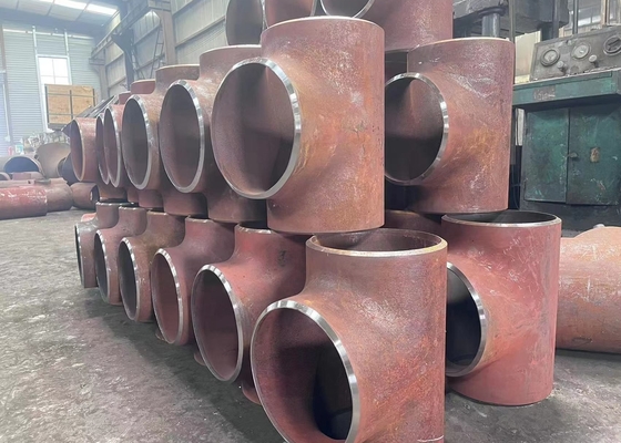 T di riduzione in acciaio al carbonio ASME B16.9 T a saldare testa a testa Sch40 ASTM A234 Wpb