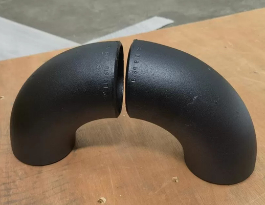 8" 1.5d 90 il nero di Wpb del gomito dell'acciaio A234 di grado che dipinge l'accessorio per tubi saldato