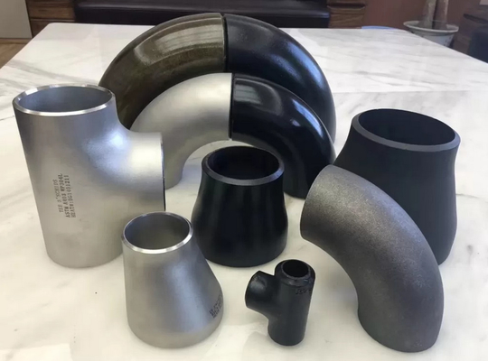 Accessori per tubi fondenti della saldatura testa a testa ASTM A234 WPB che misura Sch10