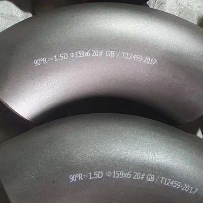 LR 90° 45° 180° gomito in acciaio al carbonio per sistema di condotte ASTM A234 WPB