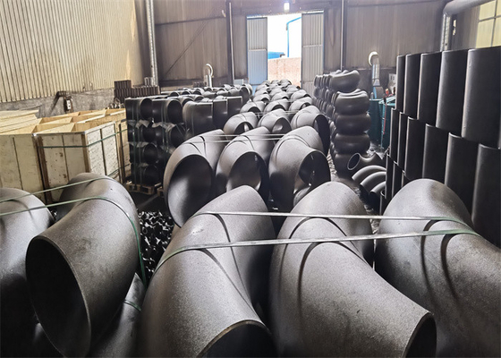 90 gradi hanno forgiato l'olio nero del gomito ASTM A860 WPHY 60 a 8 pollici d'acciaio galvanizzato