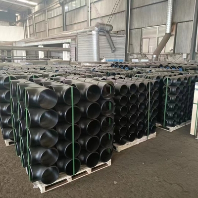 R1 R1.5 Gomito per tubi in acciaio a 90 gradi A234 Wpb Saldatura di testa con verniciatura nera